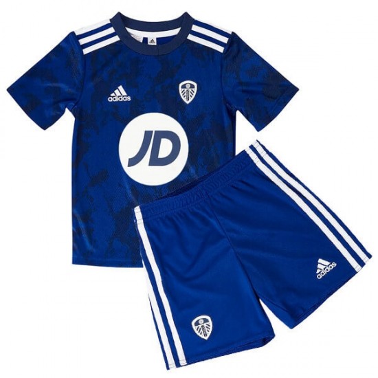 Camisola Leeds United Criança Equipamento Segundo 2021-2022 Manga Curta